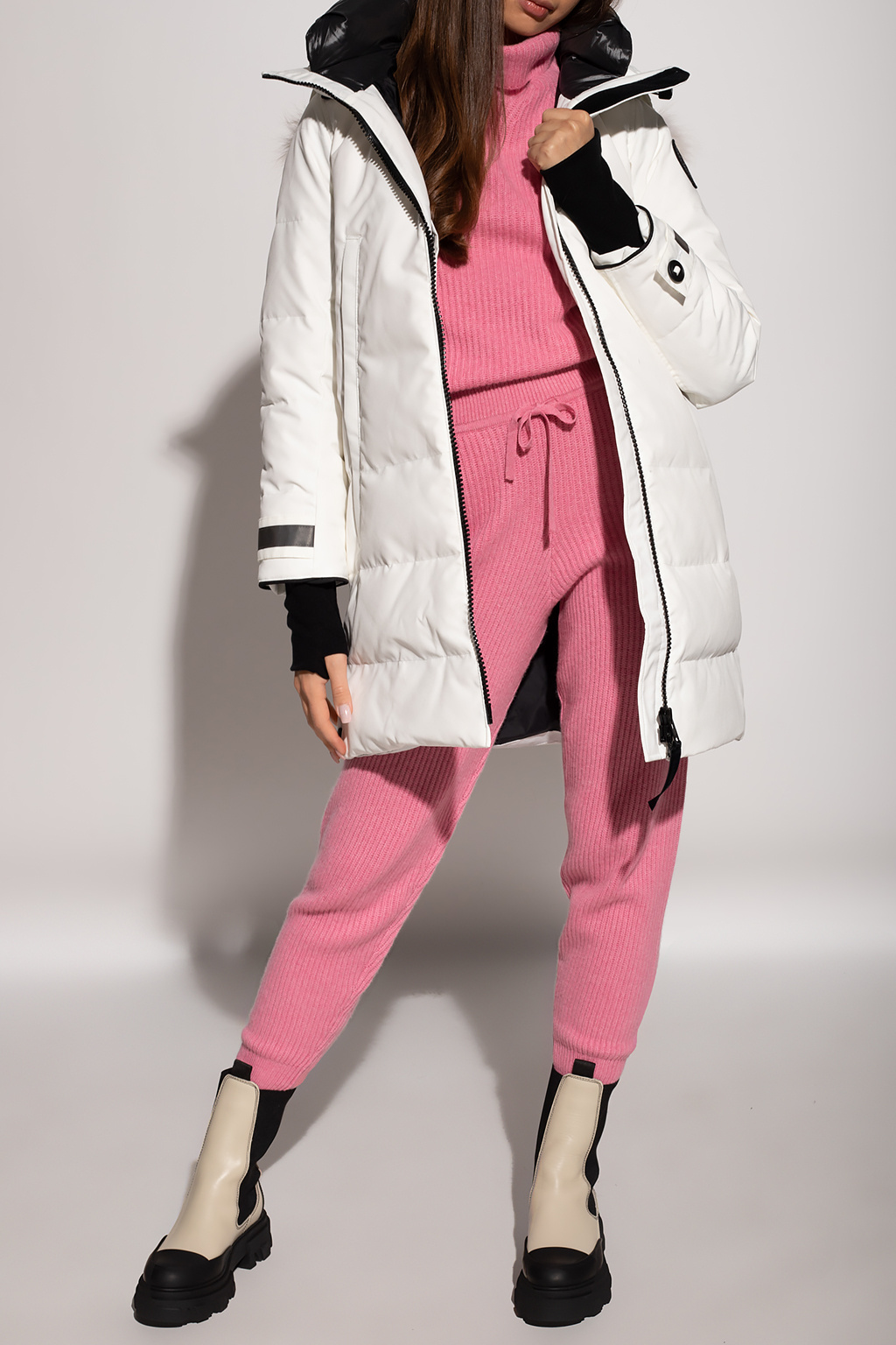 Pink best sale cashmere joggers